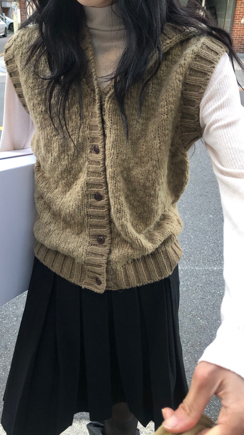 OVER RICH東大門代購女裝新品推薦真品熱賣人氣馬甲連帽OVER RICH馬甲