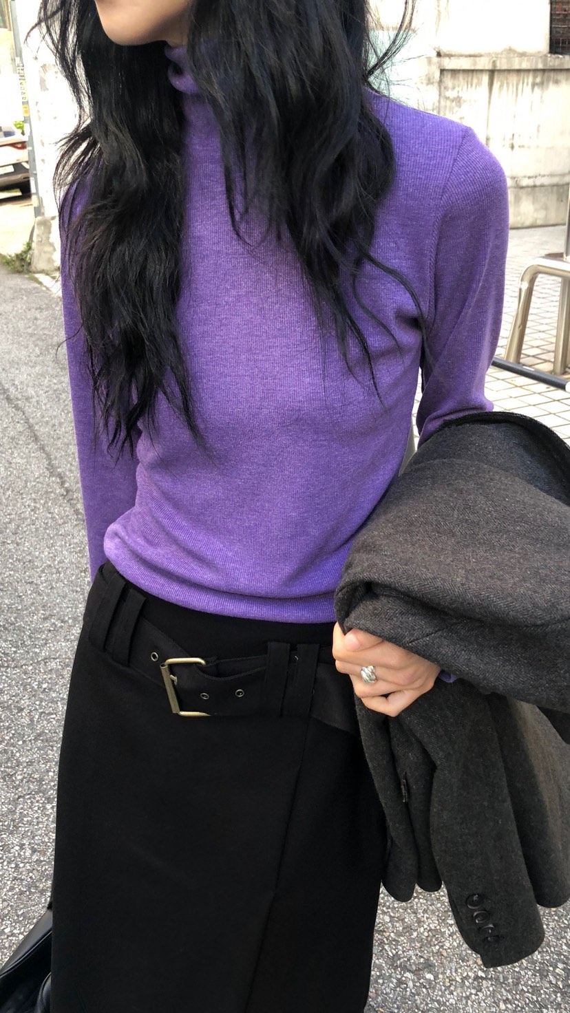 OVER RICH東大門實拍女裝新款時尚休閑真品人氣長袖T恤高領OVER RICH長袖T恤