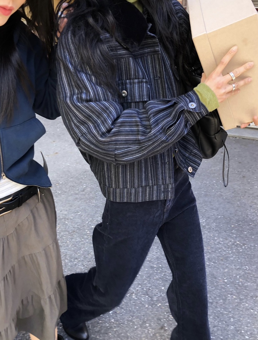 OVER RICH東大門代購女士新品推薦熱賣夾克毛領可拆可拆卸OVER RICH夾克