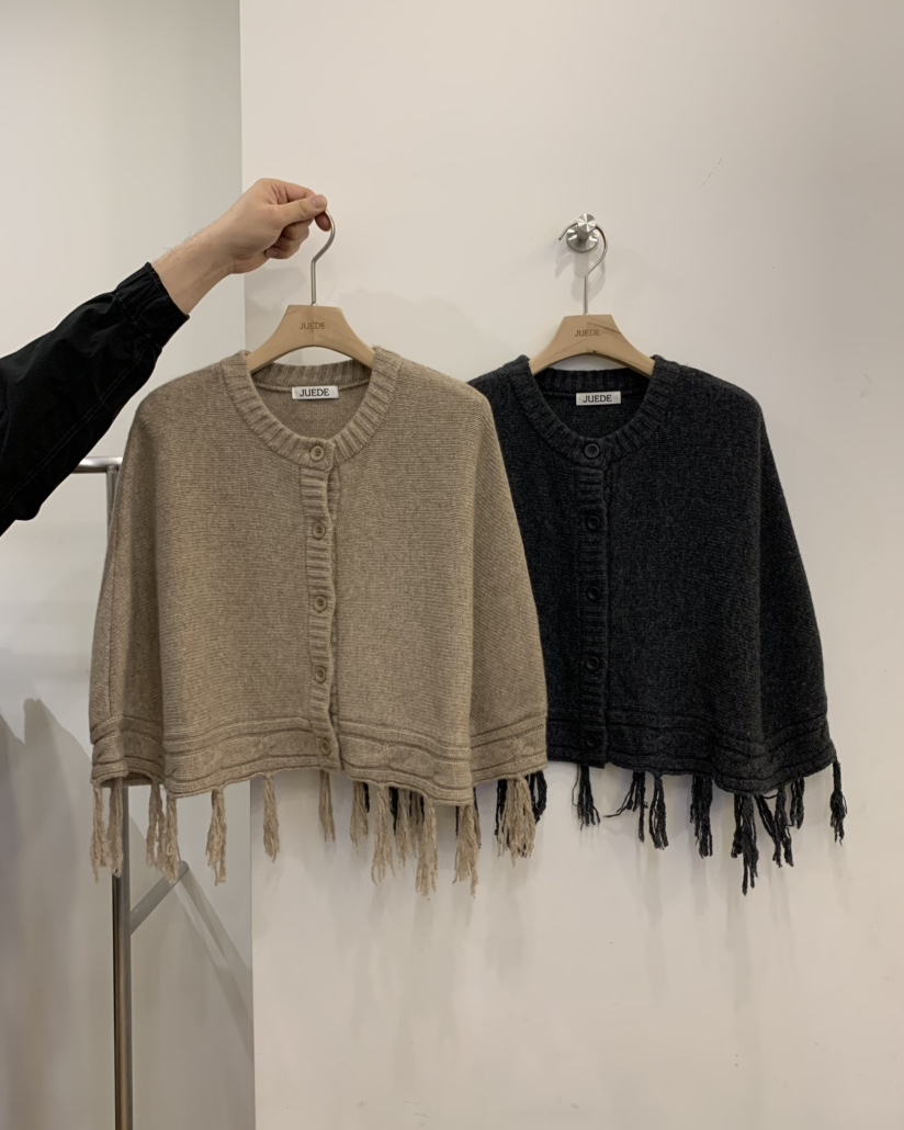 JUEDE東大門代購女裝新品推薦開衫斗篷JUEDE開衫