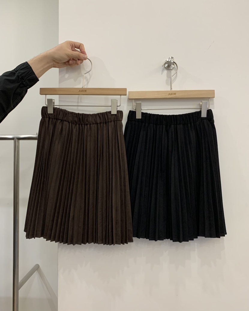 JUEDE韓國代購女士新品推薦半身裙中短裙絨面革JUEDE半身裙/中短裙