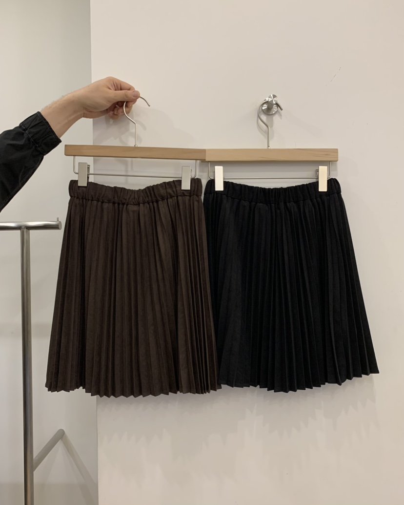 JUEDE韓國代購女士新品推薦半身裙中短裙絨面革JUEDE半身裙/中短裙