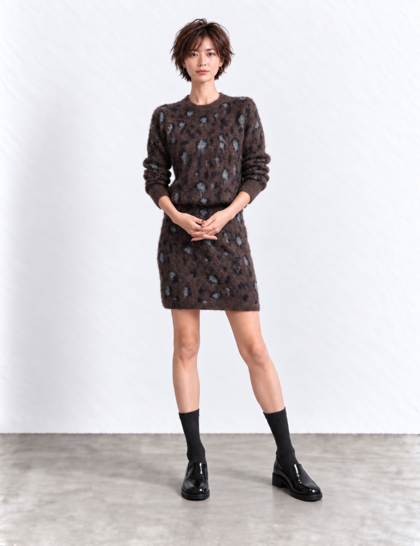 NEOUL東大門實拍女裝新品休閑真品時尚人氣熱賣推薦針織衫NEOUL/ahin雙領標簽針織衫