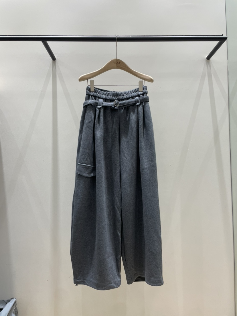 NEOUL東大門實拍女裝新品熱賣推薦時尚真品休閑休閑褲含腰繩NEOUL/ahin雙領標簽休閑褲圖色1