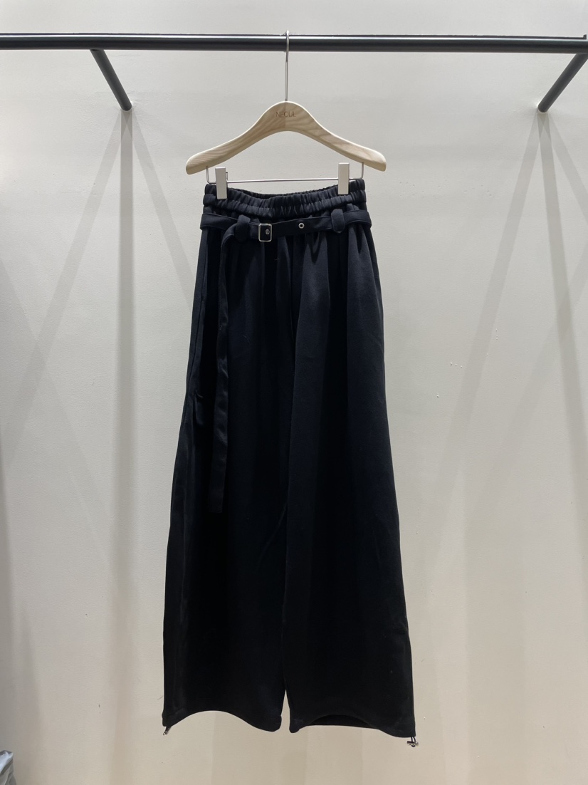 NEOUL東大門實拍女裝新品熱賣推薦時尚真品休閑休閑褲含腰繩NEOUL/ahin雙領標簽休閑褲圖色2