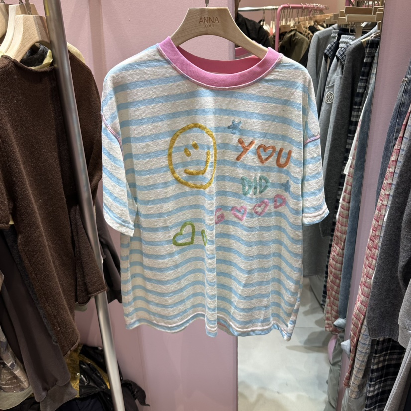 ANNA-P東大門實拍女裝新品真品時尚休閑人氣推薦熱賣T恤ANNAT恤圖色2