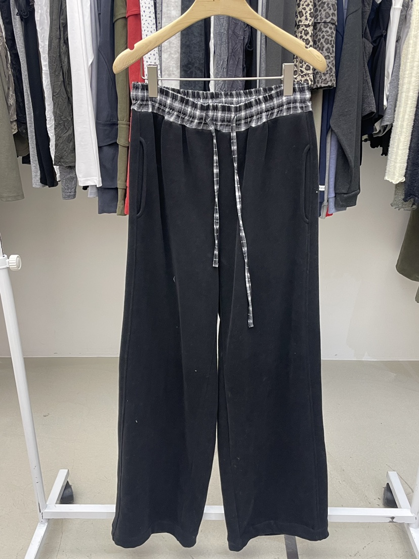 SPECIAL韓國直郵女裝新品休閑時尚人氣熱賣休閑褲磨毛雙面SPECIAL休閑褲圖色3黑色