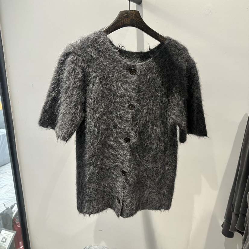 JANE BIRKIN東大門直郵女裝新品時尚人氣開衫羊駝毛開衫JANE BIRKIN設計師品牌開衫圖色1灰色