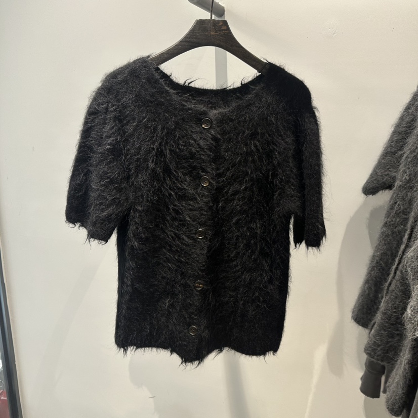 JANE BIRKIN東大門直郵女裝新品時尚人氣開衫羊駝毛開衫JANE BIRKIN設計師品牌開衫圖色2黑色