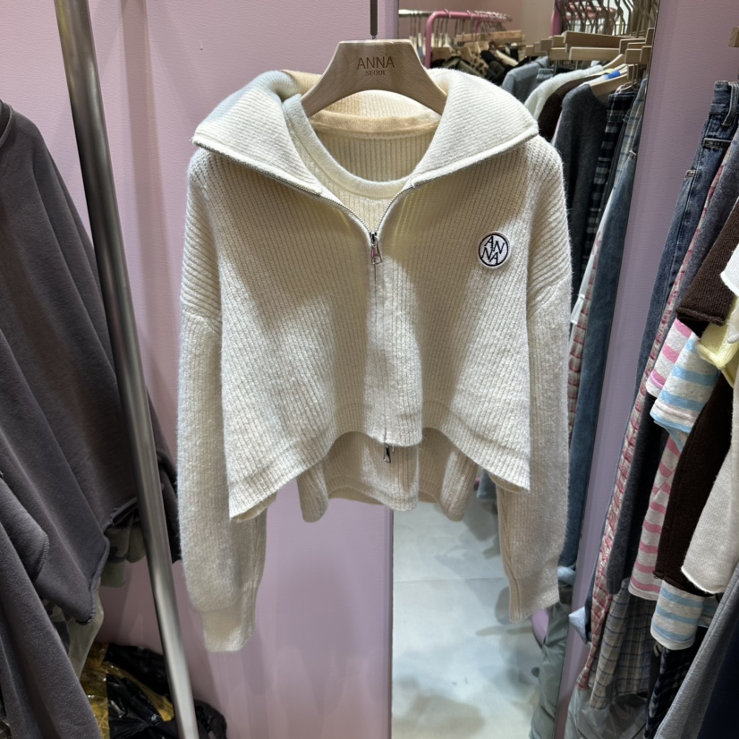 ANNA-P東大門實拍女士新品人氣推薦真品時尚熱賣休閑毛衣ANNA毛衣圖色1