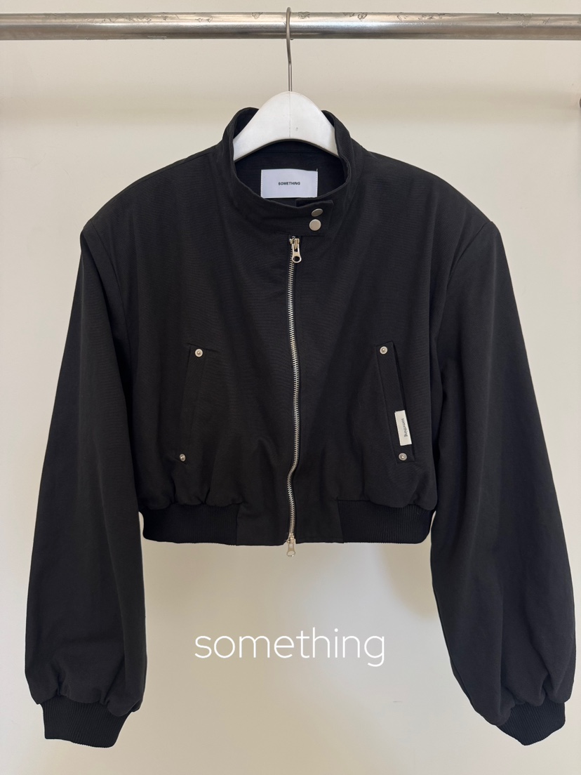 SOMETHING-L/FANCY韓國代購女士新款人氣休閑時尚推薦夾克SOMETHING-L/FANCY夾克圖色3黑色