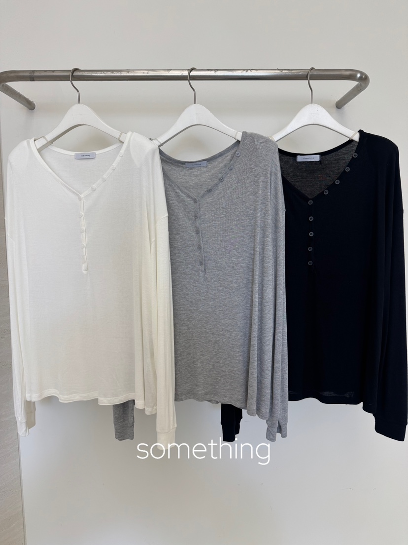 SOMETHING-L/FANCY韓國直郵女士新品時尚熱賣休閑長袖T恤SOMETHING-L/FANCY長袖T恤