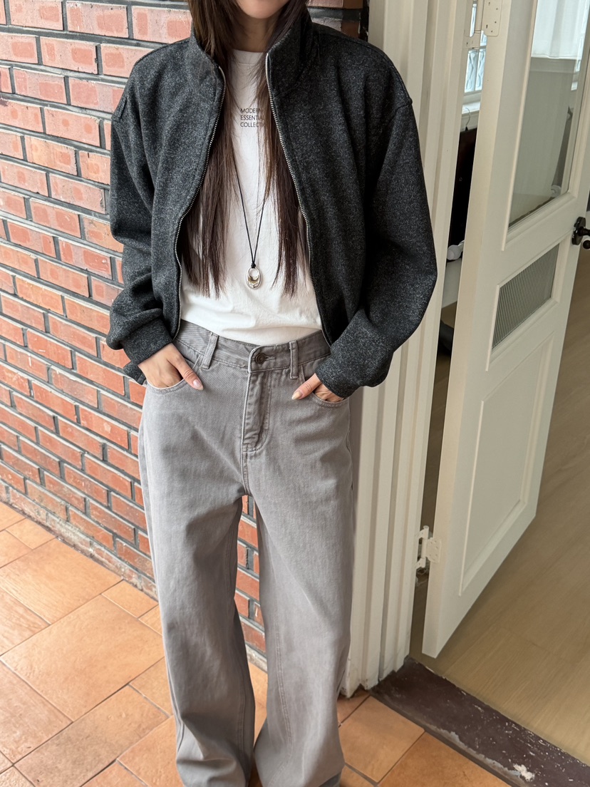 RIVER RAIN韓國直郵女裝新品推薦真品人氣時尚休閑夾克拉鏈RIVER RAIN夾克