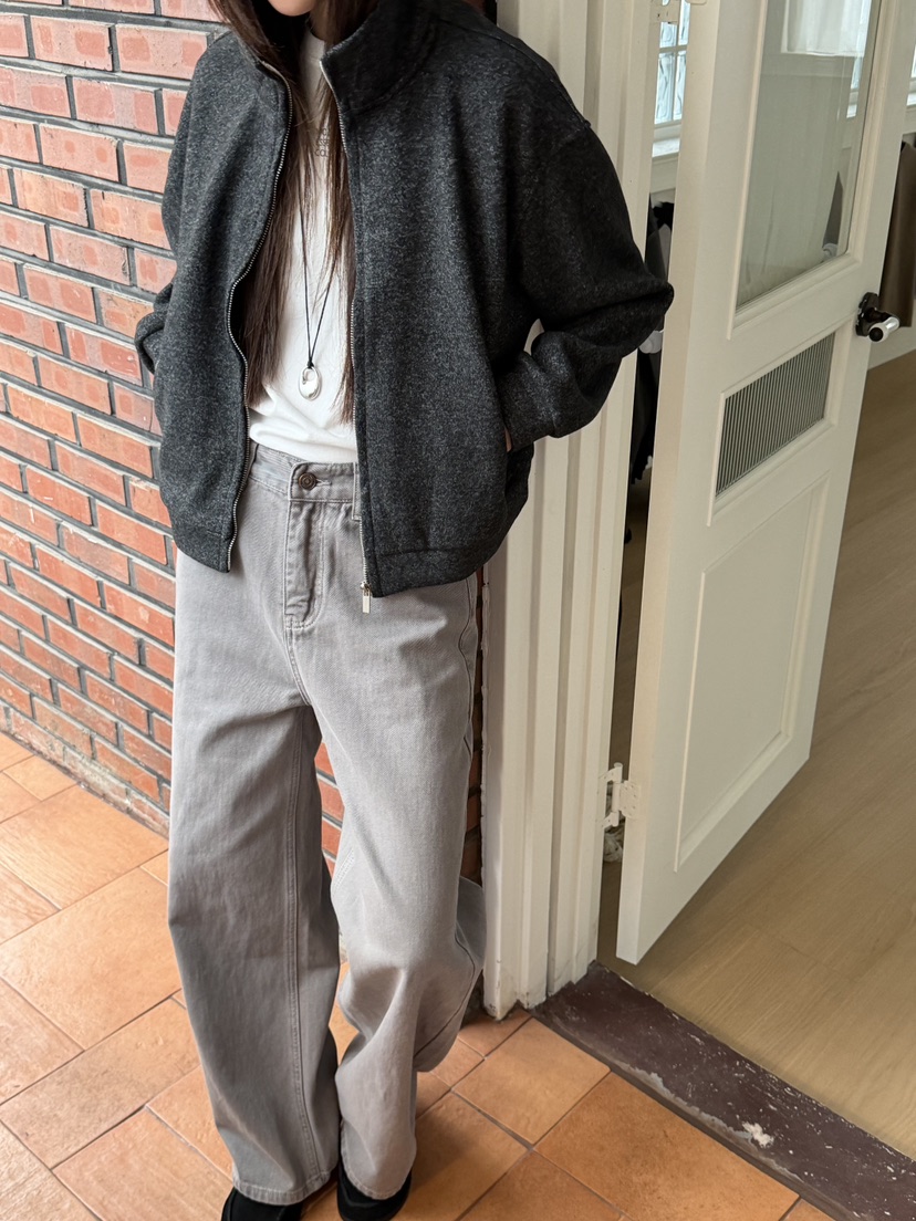 RIVER RAIN韓國直郵女裝新品推薦真品人氣時尚休閑夾克拉鏈RIVER RAIN夾克