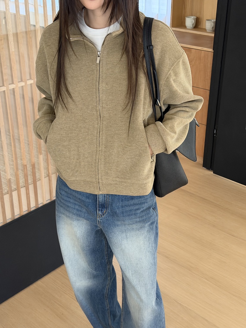 RIVER RAIN韓國直郵女裝新品推薦真品人氣時尚休閑夾克拉鏈RIVER RAIN夾克