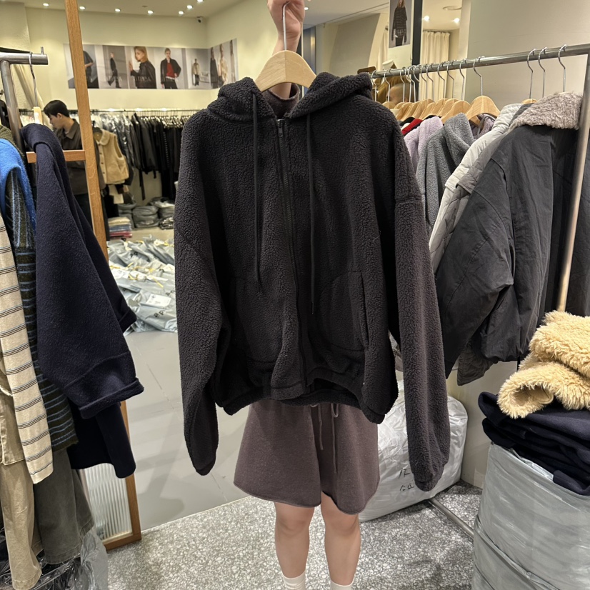 SOF東大門代購女士新品真品推薦時尚熱賣人氣夾克抓絨拉鏈SOF夾克圖色3
