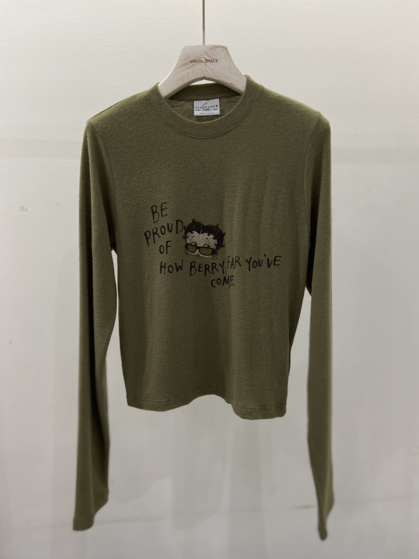 VISUAL SPACE/PAGE92/FLEISCHER東大門代購女裝新品時尚長袖T恤VISUAL SPACE/PAGE92/FLEISCHER長袖T恤圖色2