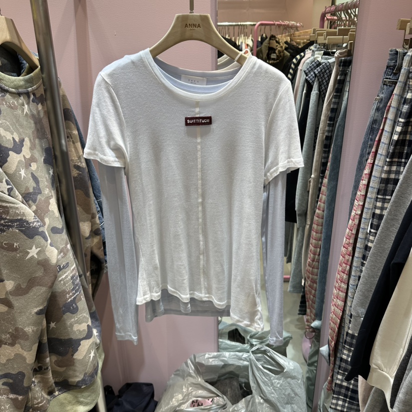 ANNA-P韓國代購女裝新款時尚人氣休閑真品推薦熱賣T恤ANNAT恤圖色1