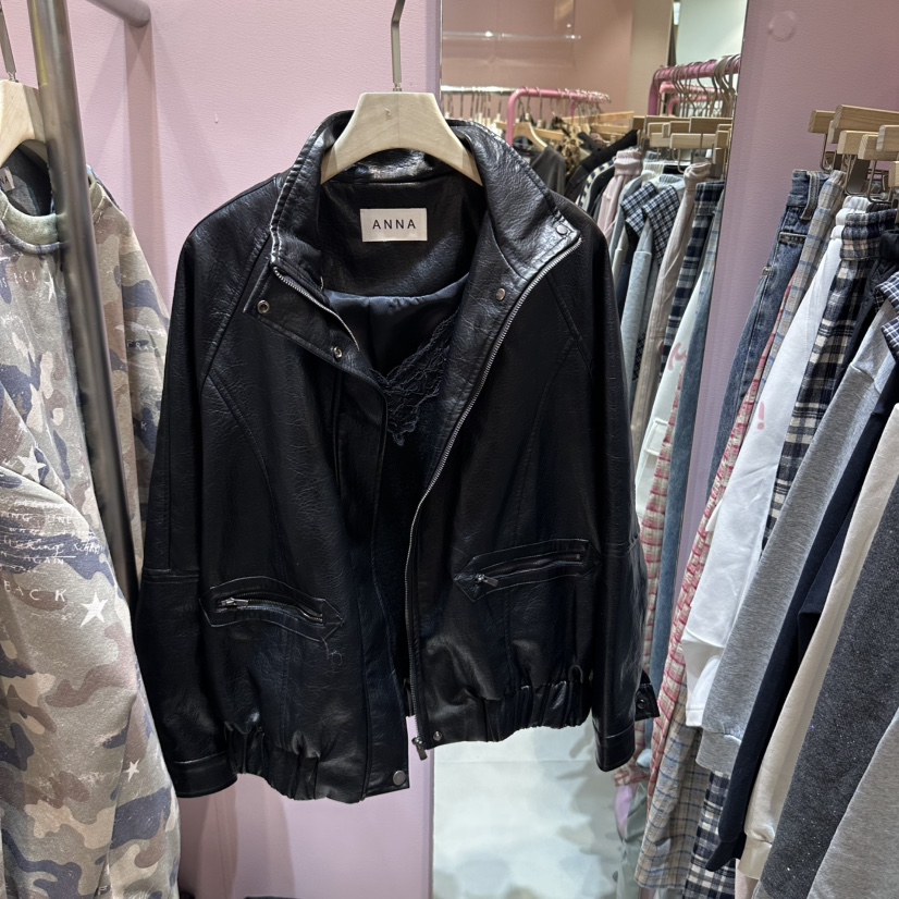 ANNA-P東大門直郵女裝新品真品推薦休閑時尚人氣熱賣夾克ANNA夾克圖色1