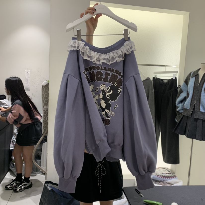 TYCHE東大門實拍女裝新款熱賣休閑真品人氣推薦時尚衛衣加絨TYCHE衛衣圖色3