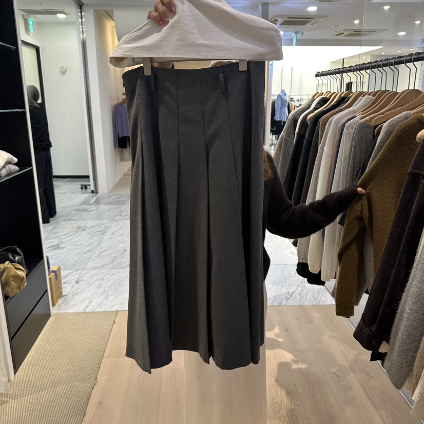 VERVEINE東大門直郵女裝新品休閑時尚推薦真品熱賣長裙褶裥VERVEINE長裙