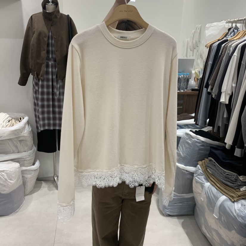 ANN MARGRET東大門直郵女裝新品時尚長袖T恤GRETA.Y長袖T恤圖色1