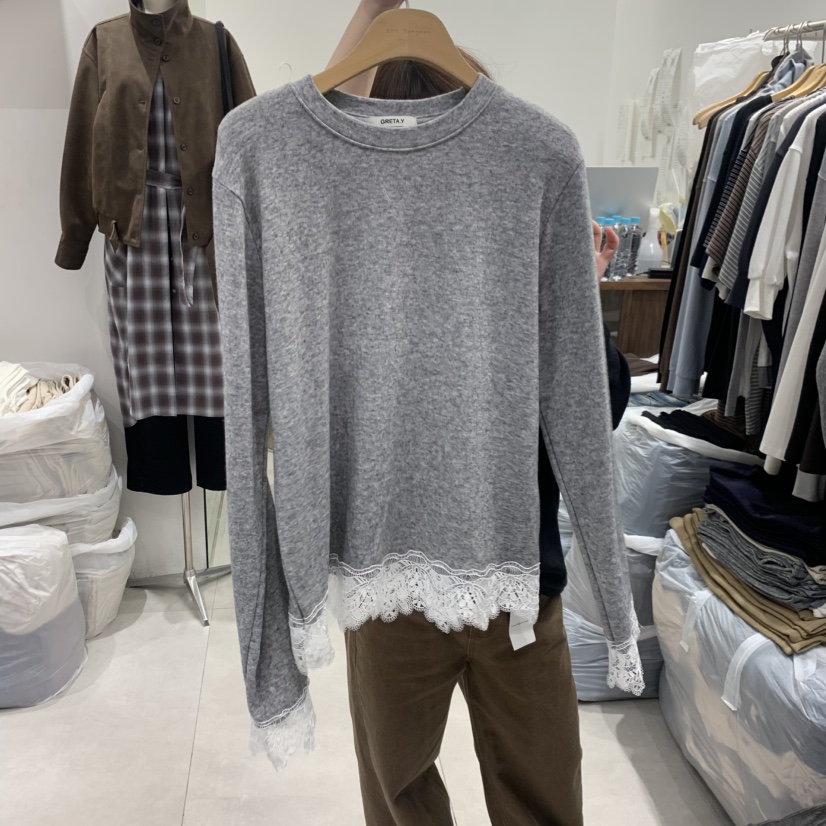 ANN MARGRET東大門直郵女裝新品時尚長袖T恤GRETA.Y長袖T恤圖色3