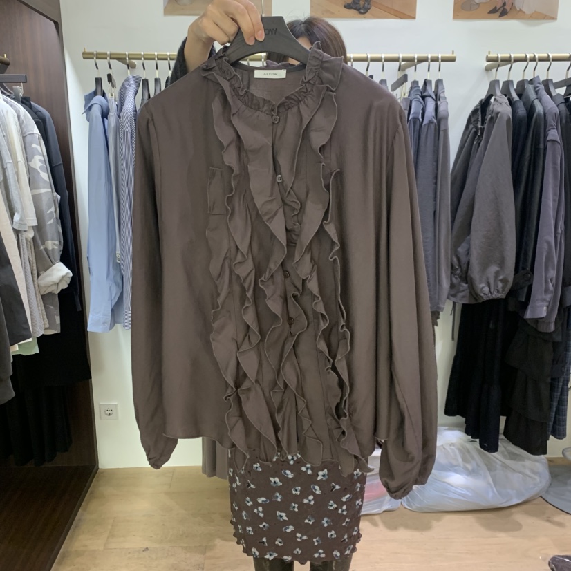 ARROW韓國直郵女士新品熱賣真品人氣時尚推薦休閑襯衫蕾絲衫ARROW襯衫/蕾絲衫圖色1