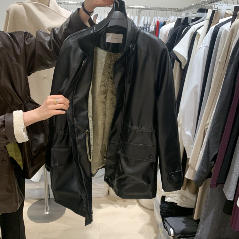 LOVE SOME東大門直郵女裝新品時尚熱賣休閑推薦真品夾克LOVE SOME夾克圖色2黑