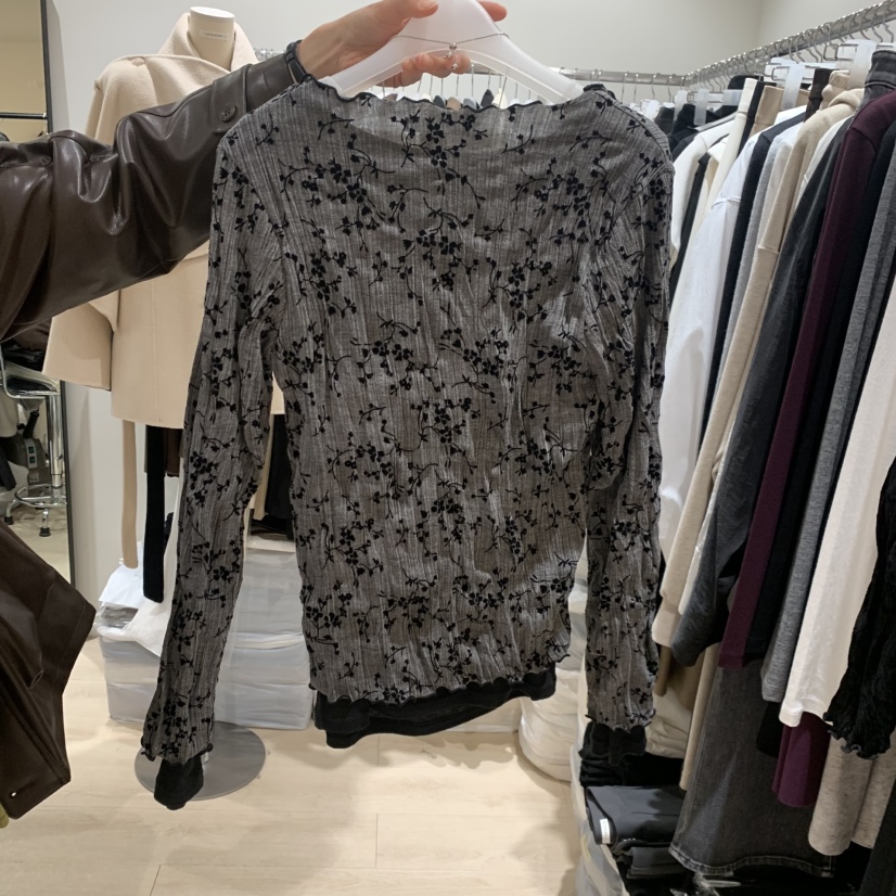 LOVE SOME韓國直郵女裝新品休閑熱賣人氣開衫不含內搭小花LOVE SOME開衫