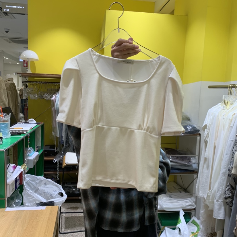 LE MASTERPLACE東大門直郵女士新品休閑時尚人氣T恤天鵝絨Le masterpieceT恤圖色1