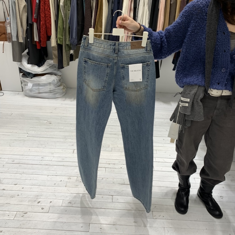 BREATHE韓國代購女裝新品熱賣休閑人氣時尚推薦牛仔褲喇叭褲BREATHE牛仔褲