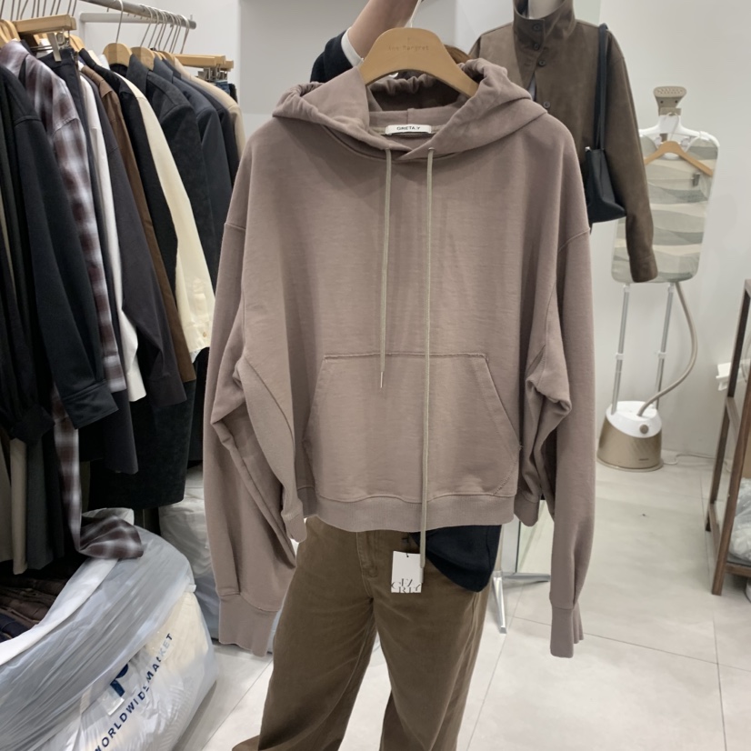 ANN MARGRET東大門直郵女士新品熱賣衛衣中長款連帽衫GRETA.Y衛衣圖色3