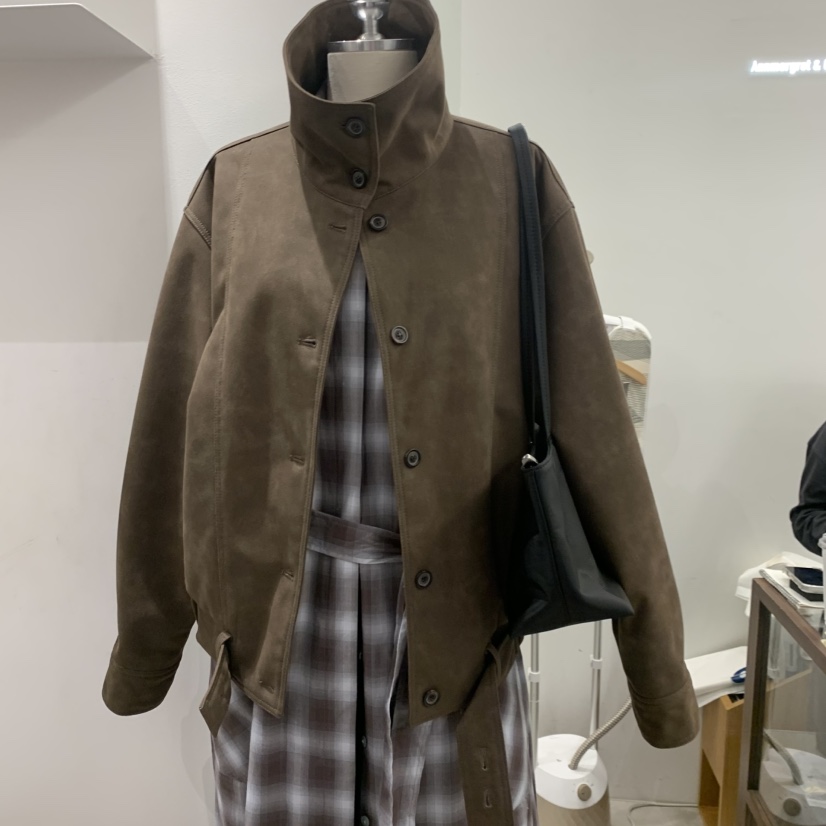 ANN MARGRET東大門直郵女士新款時尚夾克磨砂皮GRETA.Y夾克圖色1