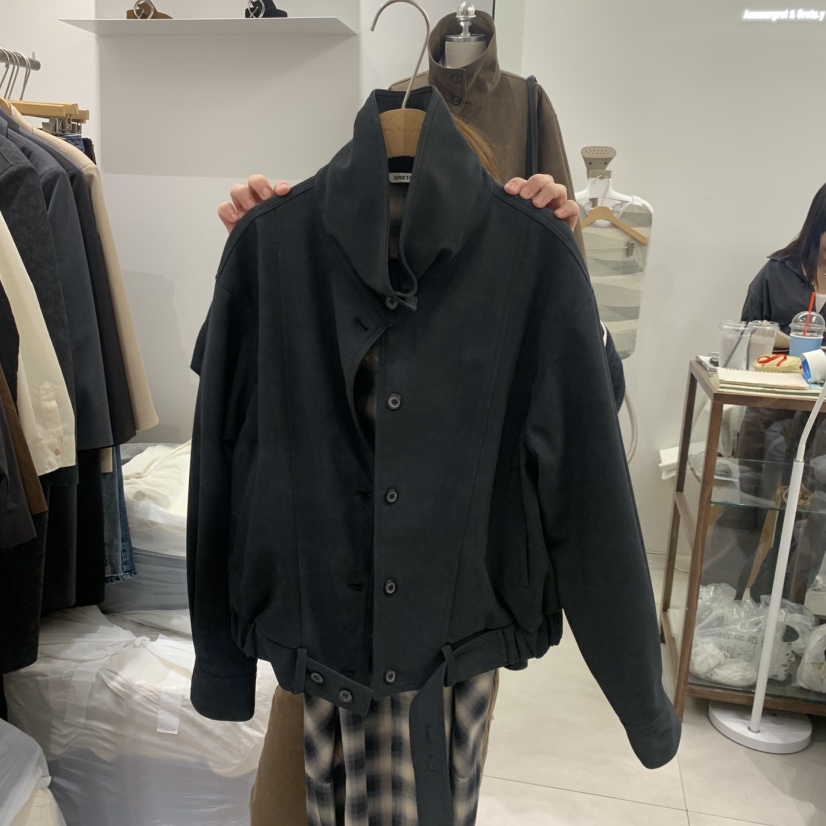 ANN MARGRET東大門直郵女士新款時尚夾克磨砂皮GRETA.Y夾克圖色2