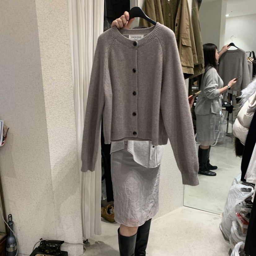 SSENIQUE東大門實拍女裝新款真品開衫不含內搭舒適的開衫SSENIQUE開衫圖色3