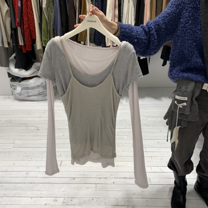 BREATHE韓國代購女裝新款真品推薦時尚休閑熱賣套裝三件套BREATHE套裝圖色1
