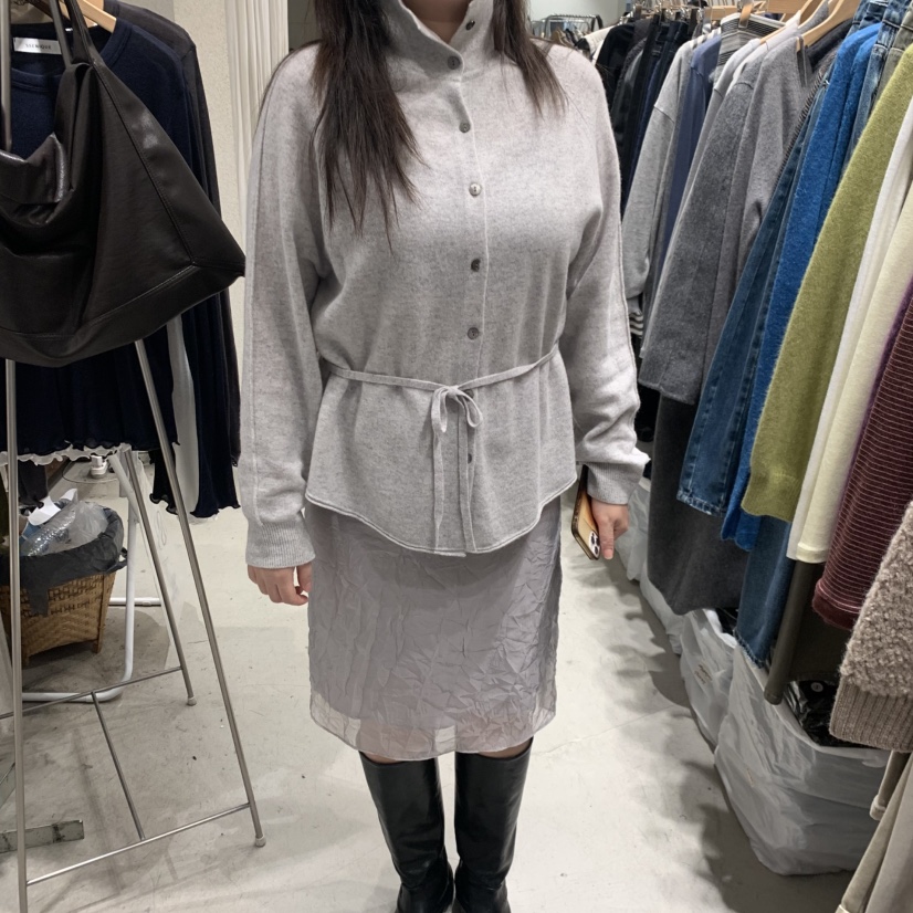 SSENIQUE東大門直郵女裝新品推薦真品人氣針織衫含腰帶開衫SSENIQUE針織衫圖色1