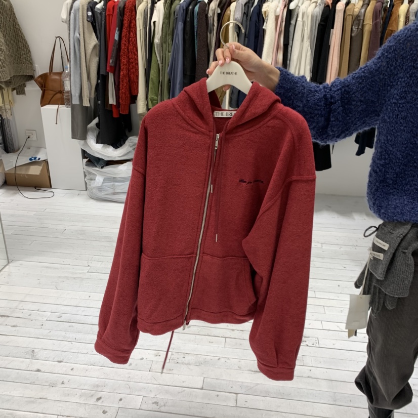 BREATHE韓國代購女裝新品推薦真品休閑衛衣連帽衫加絨毛圈布BREATHE衛衣圖色3