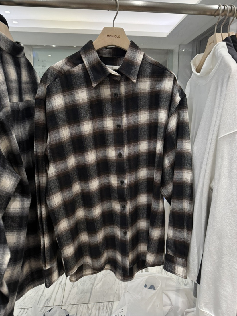MONIQUE東大門直郵女裝新款休閑真品時尚推薦人氣襯衫蕾絲衫MONIQUE襯衫/蕾絲衫圖色2棕色
