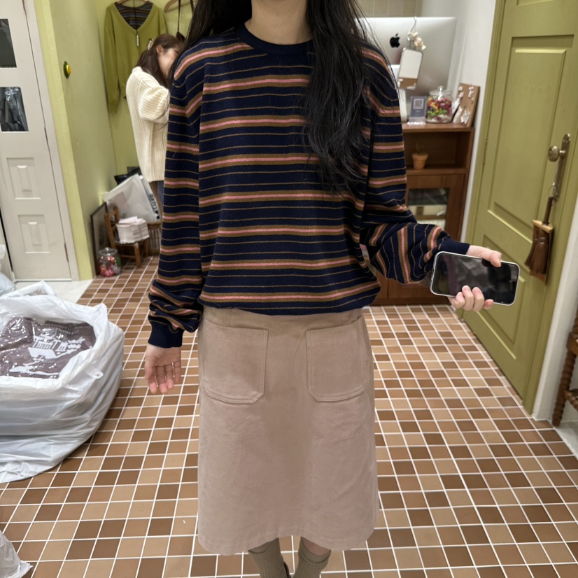 OURMOMENT韓國代購女士新品人氣休閑真品熱賣推薦時尚針織衫OURMOMENT針織衫圖色3