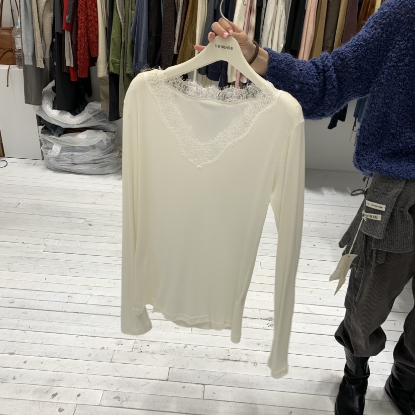 BREATHE韓國代購女士新品休閑真品推薦人氣時尚熱賣長袖T恤BREATHE長袖T恤圖色1