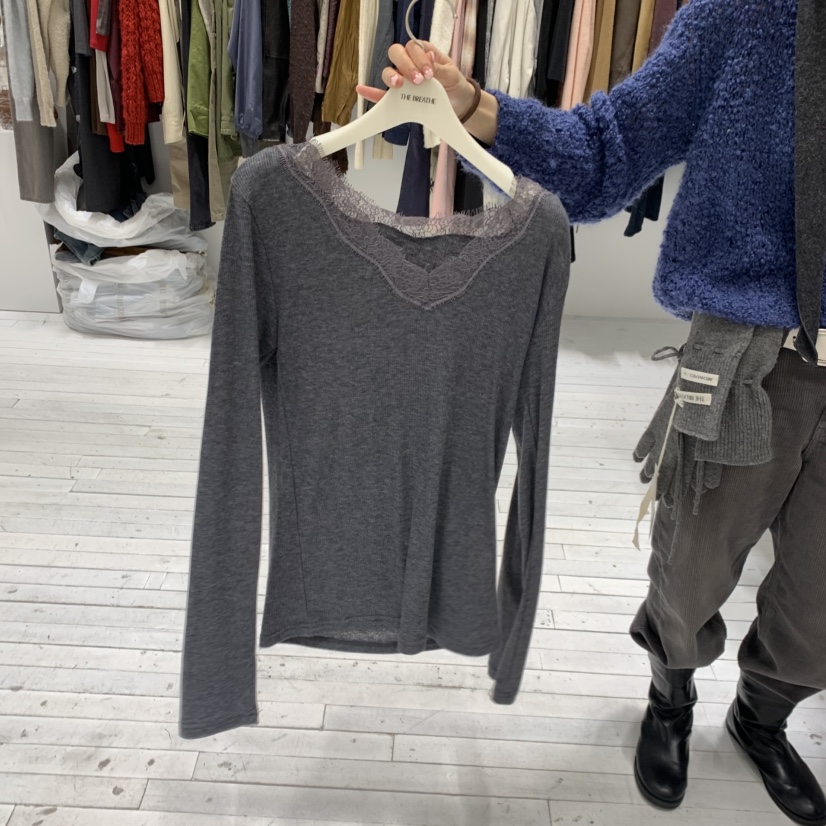BREATHE韓國代購女士新品休閑真品推薦人氣時尚熱賣長袖T恤BREATHE長袖T恤圖色2