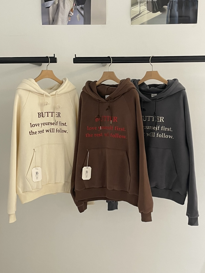 BUTTER-P韓國直郵女士新品熱賣休閑推薦時尚人氣衛衣連帽衫BUTTER-P衛衣