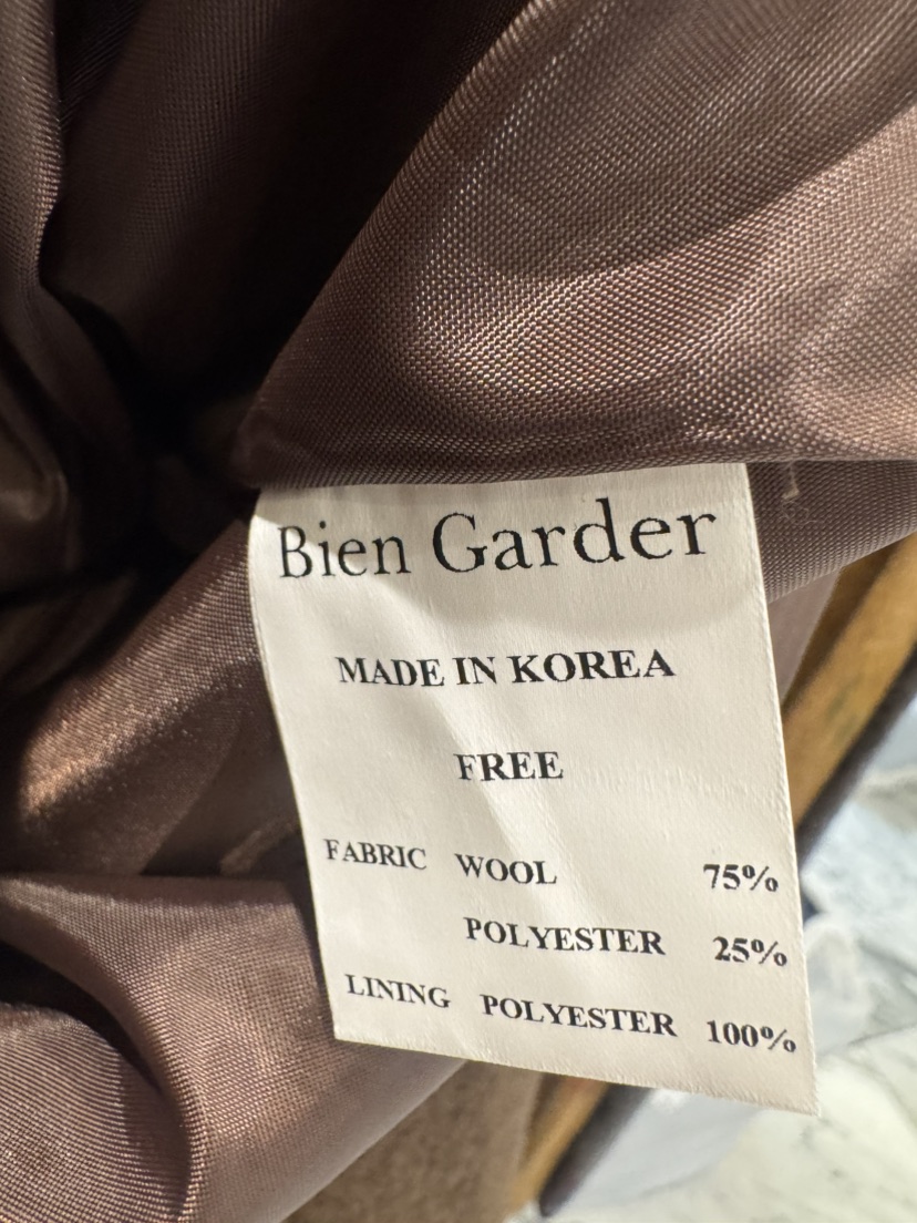 BIEN GARDER韓國代購女士新品真品熱賣推薦時尚短款大衣BIEN GARDER短款大衣