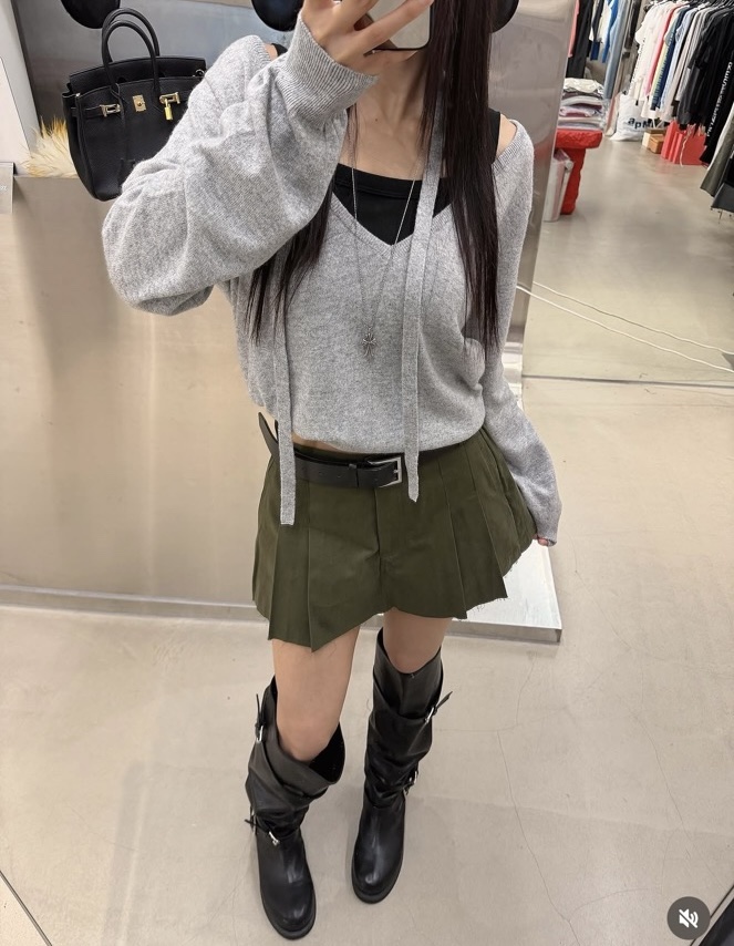 PAIRING東大門實拍女裝新品人氣時尚推薦休閑針織衫羊毛100PAIRING針織衫