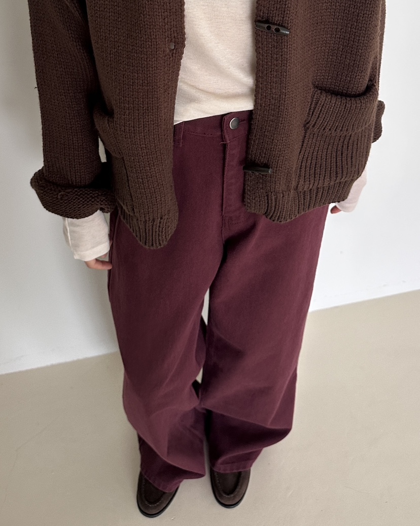 HOWDY/FACT THE NERD東大門代購女裝新款真品休閑褲不含腰帶HOWDY/FACT THE NERD休閑褲圖色2