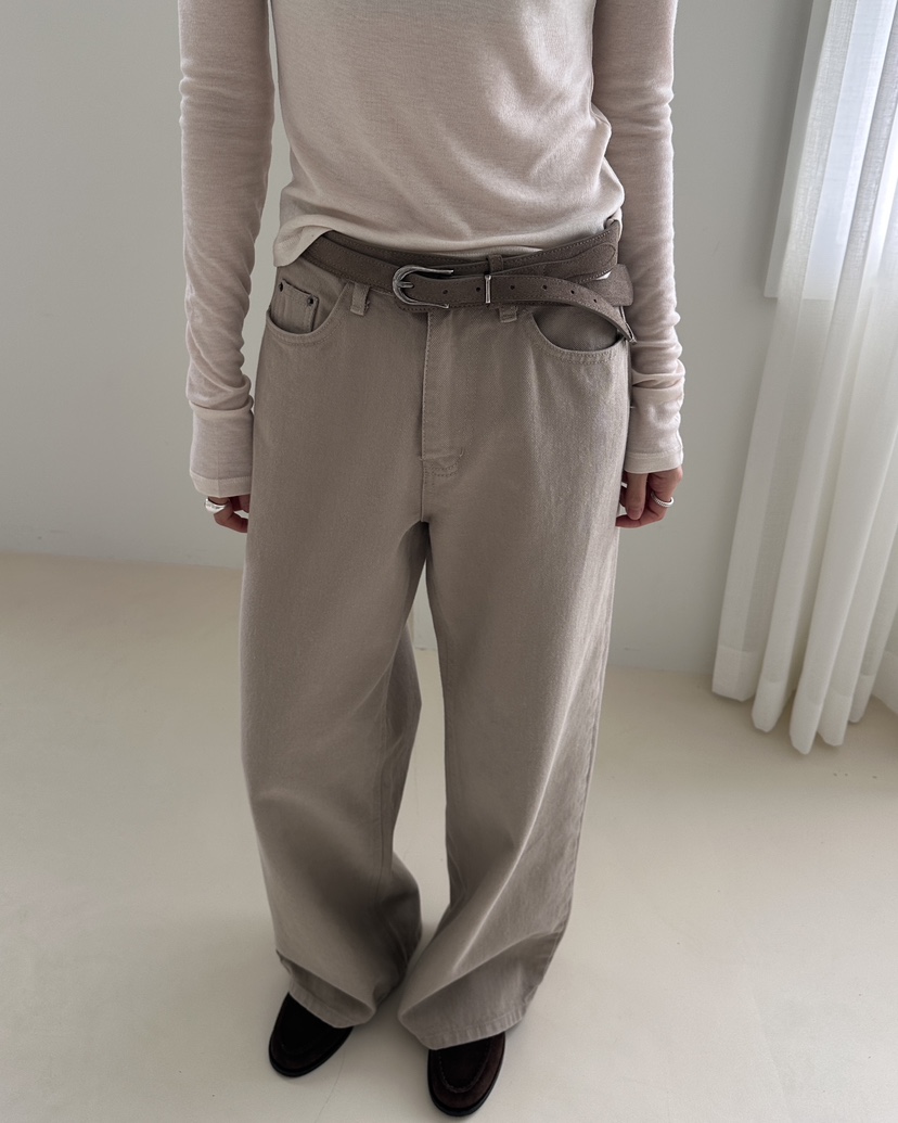 HOWDY/FACT THE NERD東大門代購女裝新款真品休閑褲不含腰帶HOWDY/FACT THE NERD休閑褲圖色3