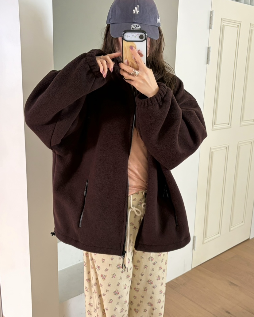 PEBBLE韓國直郵女士新品人氣時尚熱賣休閑推薦夾克抓絨拉鏈PEBBLE夾克