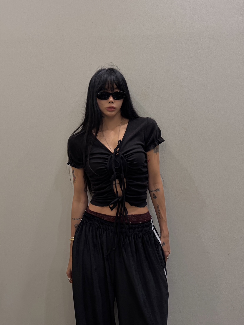 ABBEYLEE東大門實拍女士新品熱賣真品時尚休閑人氣T恤兩面穿ABBEYLEET恤